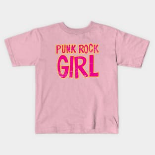 Punk Rock Girl Kids T-Shirt